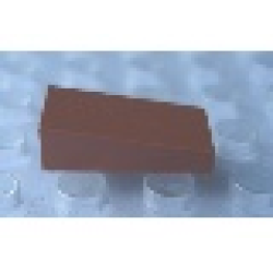 Modulex Slope 1 x 2 (9 degrees, 1:6 slope) - Mx Terracotta