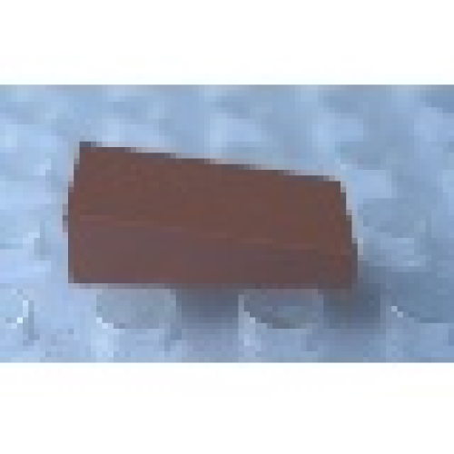 Деталь LEGO Mx1561A Modulex Slope 1 x 2 (9 degrees, 1:6 slope) - Mx Terracotta