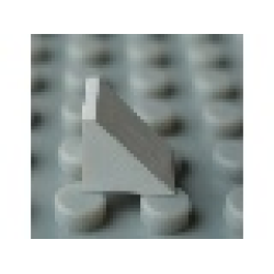 Modulex Slope 1 x 1 (45 degrees, 1:1 slope) - Mx White