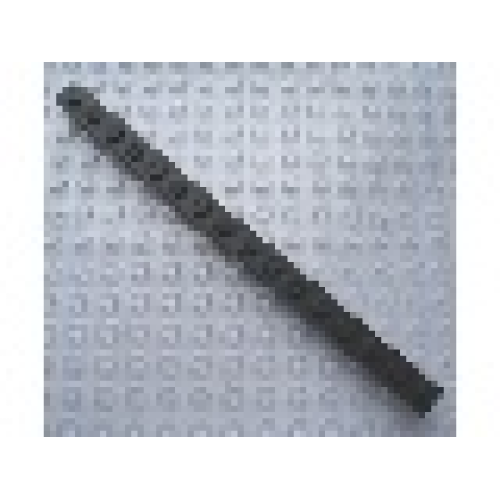 Деталь LEGO Mx1616M Modulex Plate 1 x 16 (M on studs) - Mx Black