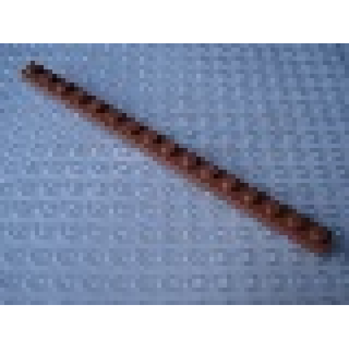 Деталь LEGO Mx1616M Modulex Plate 1 x 16 (M on studs) - Mx Terracotta