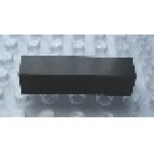 Деталь LEGO Mx1041A Modulex Tile 1 x 4 (no Internal Supports) - Mx Black