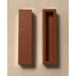 Modulex Tile 1 x 4 (no Internal Supports) - Mx Terracotta