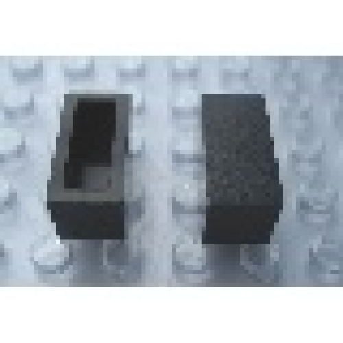 Деталь LEGO Mx1021A Modulex Tile 1 x 2 (no Internal Supports) - Mx Black