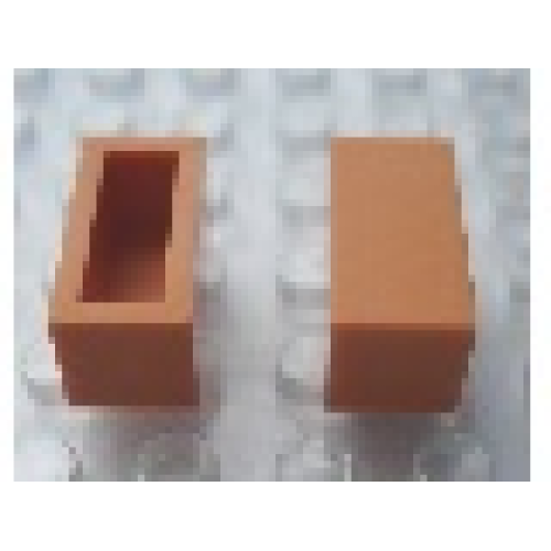 Деталь LEGO Mx1021A Modulex Tile 1 x 2 (no Internal Supports) - Mx Orange