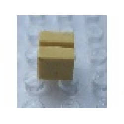 Modulex Tile 1 x 1 with slot for Line (no Internal Supports) - Mx Lemon