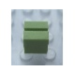 Modulex Tile 1 x 1 with slot for Line (no Internal Supports) - Mx Pastel Green
