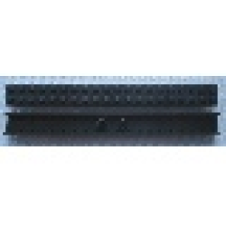 Modulex, Brick 2 x 20 with no end walls (M on studs) - Mx Black Modulex, Brick 2 x 20 with no end walls (M on studs) - Mx Black