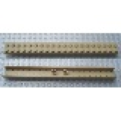 Modulex, Brick 2 x 20 with no end walls (M on studs) - Mx Buff Modulex, Brick 2 x 20 with no end walls (M on studs) - Mx Buff