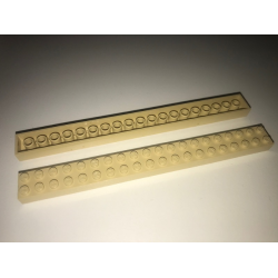 Modulex, Brick 2 x 20 (M on studs) - Mx Buff Modulex, Brick 2 x 20 (M on studs) - Mx Buff