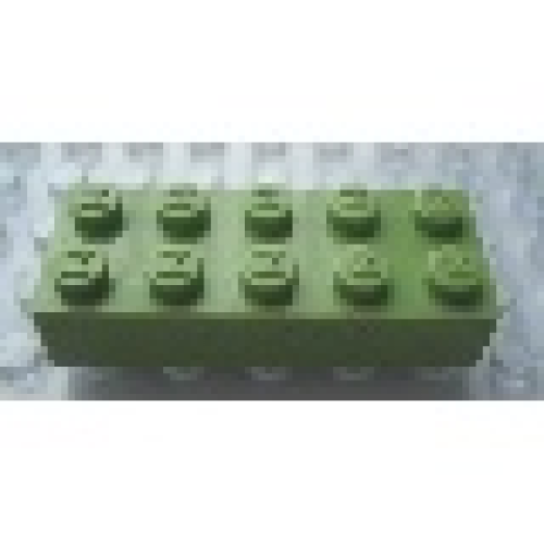 Деталь LEGO Mx1152M Modulex, Brick 2 x 5 (M on studs) - Mx Pastel Green