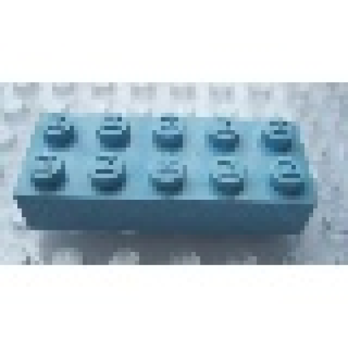 Деталь LEGO Mx1152M Modulex, Brick 2 x 5 (M on studs) - Mx Pastel Blue