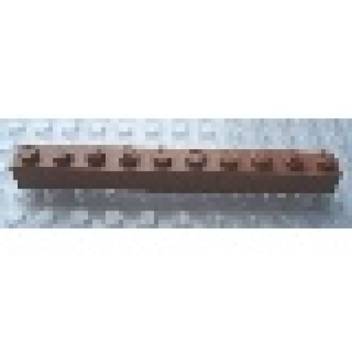 Деталь LEGO Mx1110M Modulex, Brick 1 x 10 (M on studs) - Mx Terracotta