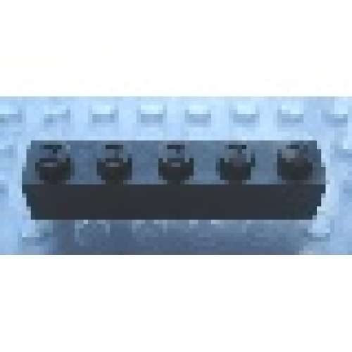 Деталь LEGO Mx1151M Modulex, Brick 1 x 5 (M on studs) - Mx Charcoal Gray