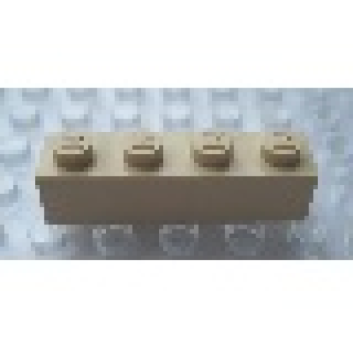 Деталь LEGO Mx1141M Modulex, Brick 1 x 4 (M on studs) - Mx Buff