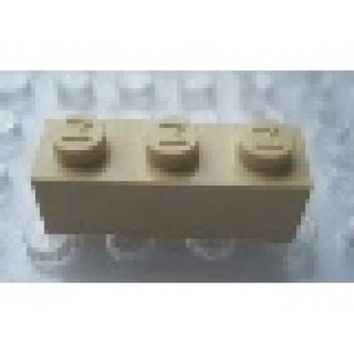 Деталь LEGO Mx1131M Modulex, Brick 1 x 3 (M on studs) - Mx Buff