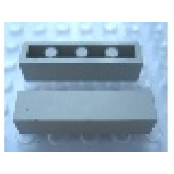 Modulex Tile 1 x 4 (with Internal Supports) - Mx Light Gray