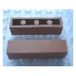 Modulex Tile 1 x 4 (with Internal Supports) - Mx Terracotta