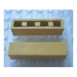 Modulex Tile 1 x 4 (with Internal Supports) - Mx Ochre Yellow