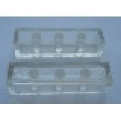 Modulex Tile 1 x 4 (with Internal Supports) - Mx Clear