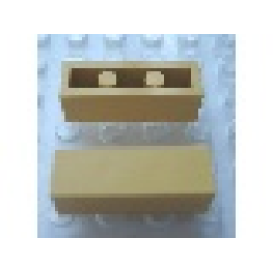 Modulex Tile 1 x 3 (with Internal Supports) - Mx Ochre Yellow
