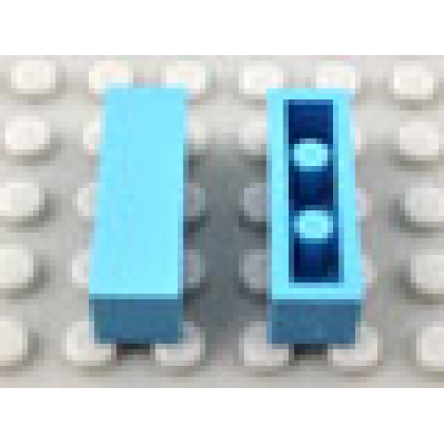 Деталь LEGO Mx1031B Modulex Tile 1 x 3 (with Internal Supports) - Mx Pastel Blue