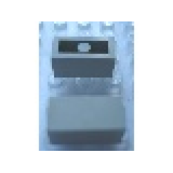 Modulex Tile 1 x 2 (with Internal Supports) - Mx Light Gray