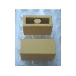 Modulex Tile 1 x 2 (with Internal Supports) - Mx Ochre Yellow