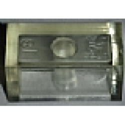 Modulex Tile 1 x 2 (with Internal Supports) - Mx Clear