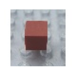 Modulex Tile 1 x 1 (no Internal Supports) - Mx Red