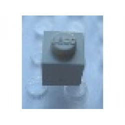 Modulex, Brick 1 x 1 (LEGO on stud) - Mx Light Gray