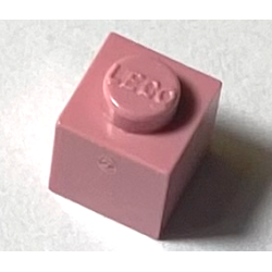 Modulex, Brick 1 x 1 (LEGO on stud) - Mx Pink