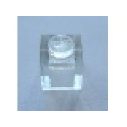 Modulex, Brick 1 x 1 (LEGO on stud) - Mx Clear