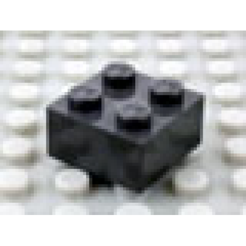 Деталь LEGO Mx1122M Modulex, Brick 2 x 2 (M on studs) - Mx Charcoal Gray