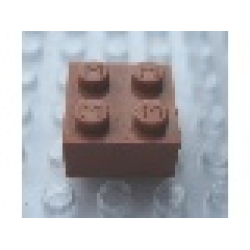 Modulex, Brick 2 x 2 (M on studs) - Mx Terracotta Modulex, Brick 2 x 2 (M on studs) - Mx Terracotta