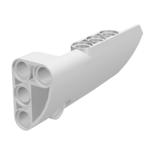 Деталь LEGO 64391 Technic, Panel Fairing # 4 Small Smooth Long, Side B - White