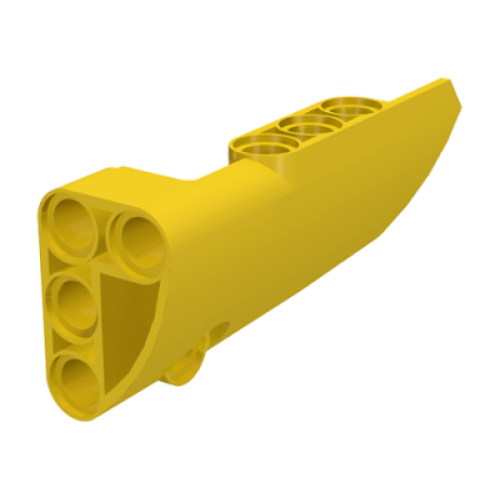 Деталь LEGO 64391 Technic, Panel Fairing # 4 Small Smooth Long, Side B - Yellow