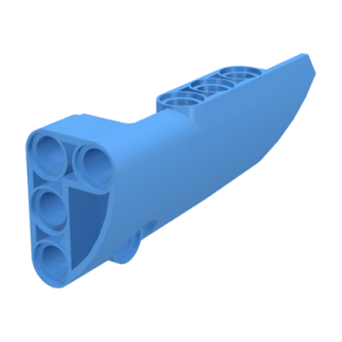 Деталь LEGO 64391 Technic, Panel Fairing # 4 Small Smooth Long, Side B - Medium Blue