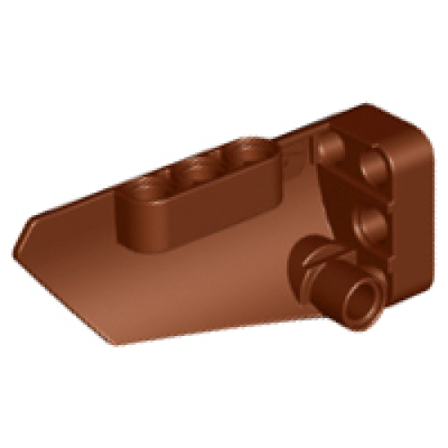 Деталь LEGO 64391 Technic, Panel Fairing # 4 Small Smooth Long, Side B - Reddish Brown