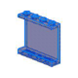 Panel 1 x 4 x 3 (Undetermined Type) - Trans-Dark Blue