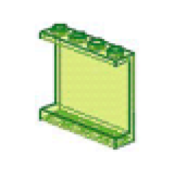 Panel 1 x 4 x 3 (Undetermined Type) - Trans-Neon Green