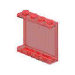 Panel 1 x 4 x 3 (Undetermined Type) - Trans-Red