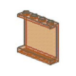 Panel 1 x 4 x 3 (Undetermined Type) - Trans-Neon Orange