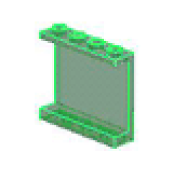 Panel 1 x 4 x 3 (Undetermined Type) - Trans-Green