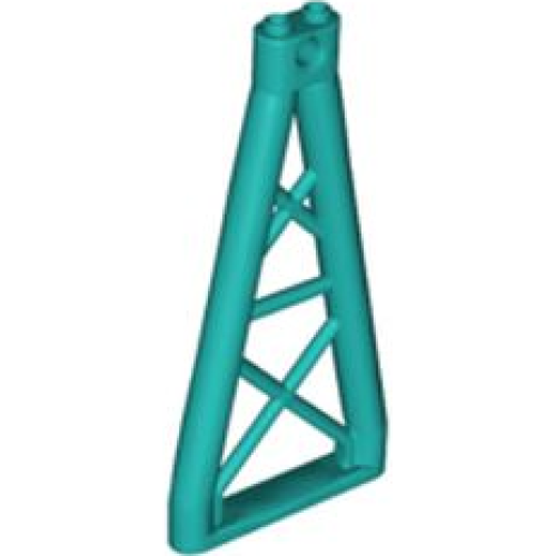 Деталь LEGO 64449 Support 1 x 6 x 10 Girder Triangular - Dark Turquoise
