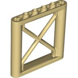 Support 1 x 6 x 5 Girder Rectangular - Tan