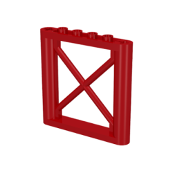 Support 1 x 6 x 5 Girder Rectangular - Red