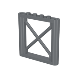 Support 1 x 6 x 5 Girder Rectangular - Dark Bluish Gray