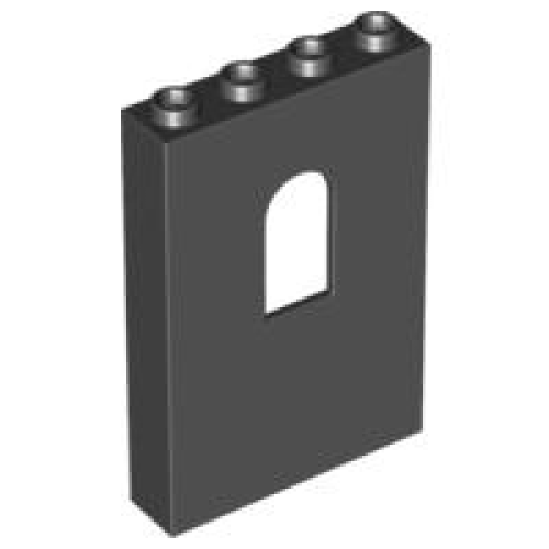 Деталь LEGO 60808 Panel 1 x 4 x 5 Wall with Window - Black