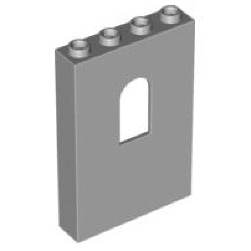 Деталь LEGO 60808 Panel 1 x 4 x 5 Wall with Window - Light Bluish Gray